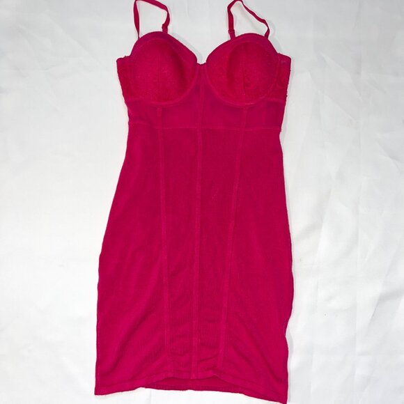 Guess Hot Pink Bodycon Dress Size S - Picture 2 of 6